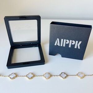 AIPPK Gold Charm Adjustable Bracelet